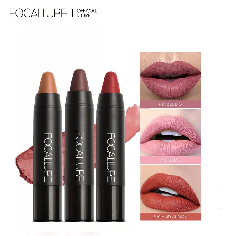 Batom FOCALLURE® - Matte de Longa duração à Prova d'água